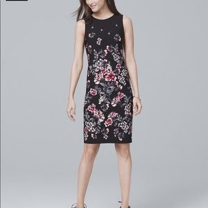 REVERSIBLE FLORAL-PRINT SHEATH DRESS